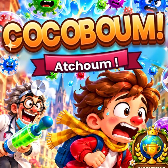 COCOBOUM! : le héros s’enfuit devant des virus farceurs